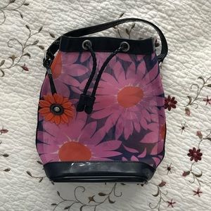 Vera Bradley Drawstring Flower Beach Backpack/Purse